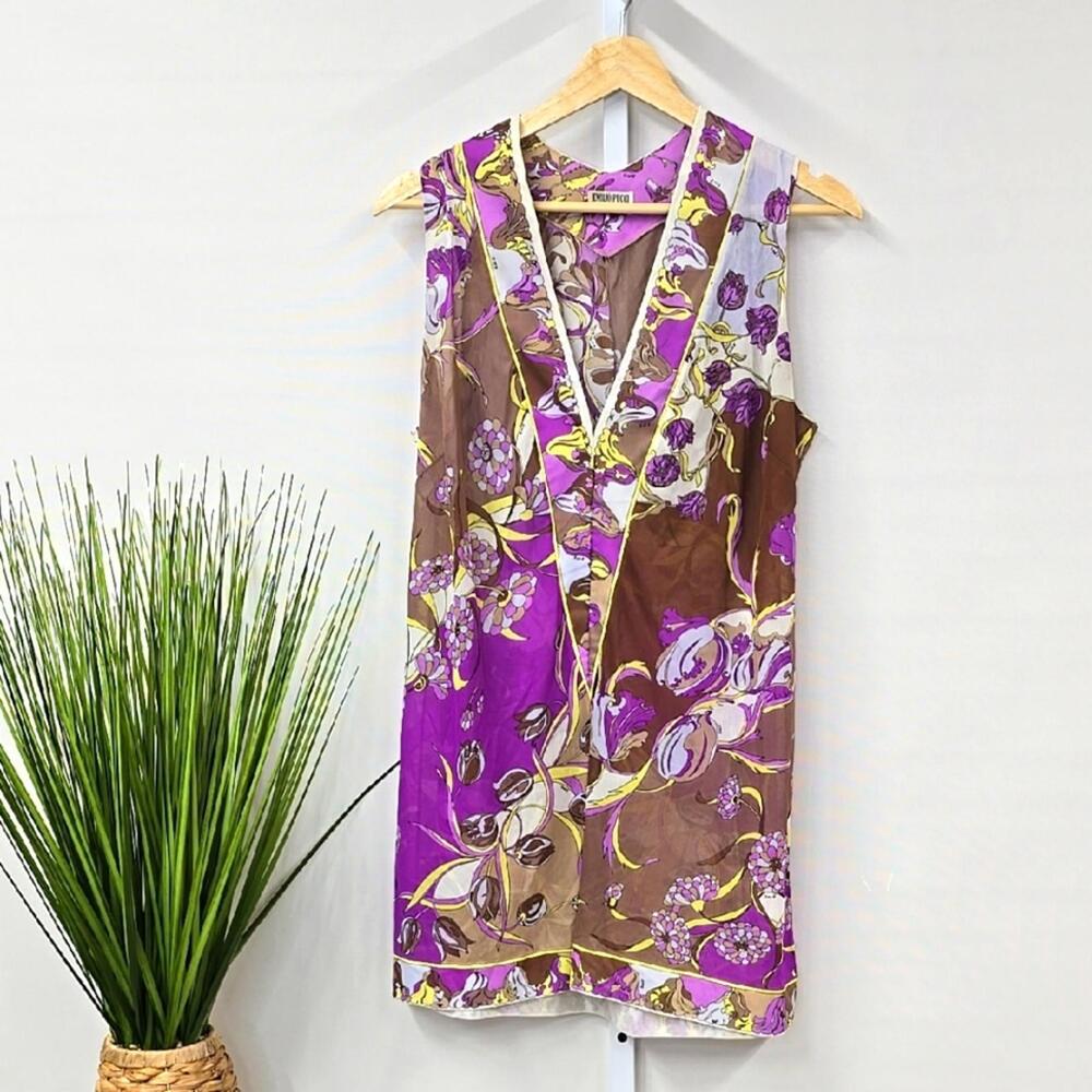 Emilio Pucci for Form Fit Rogers Sleeveless Tank Blouse Top Medium